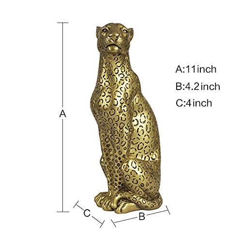 Gold Cheetah Figurine Z120