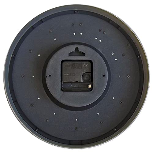 Silver 10 x 2 x 10 Wall Clock U607