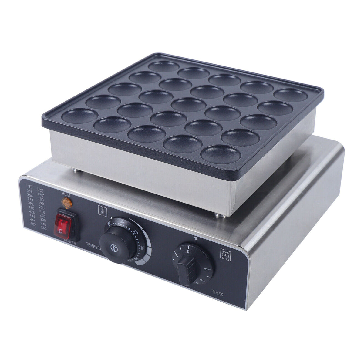 800W Commercial Nonstick Waffle Maker Q9945