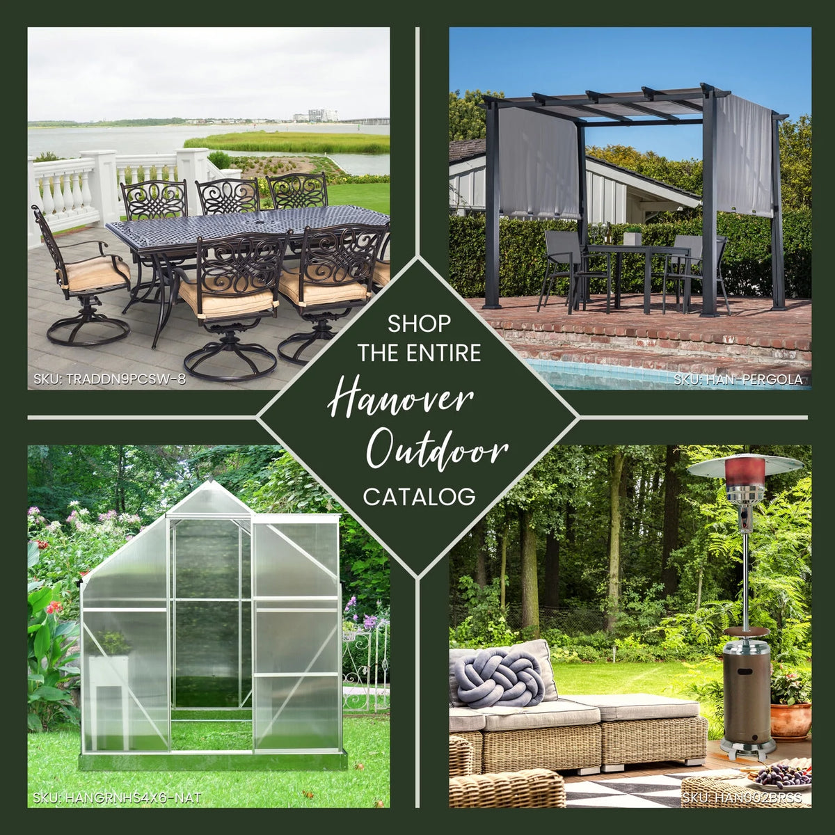 7-Ft. 48,000 BTU Steel Propane Patio Heater with Cover N974