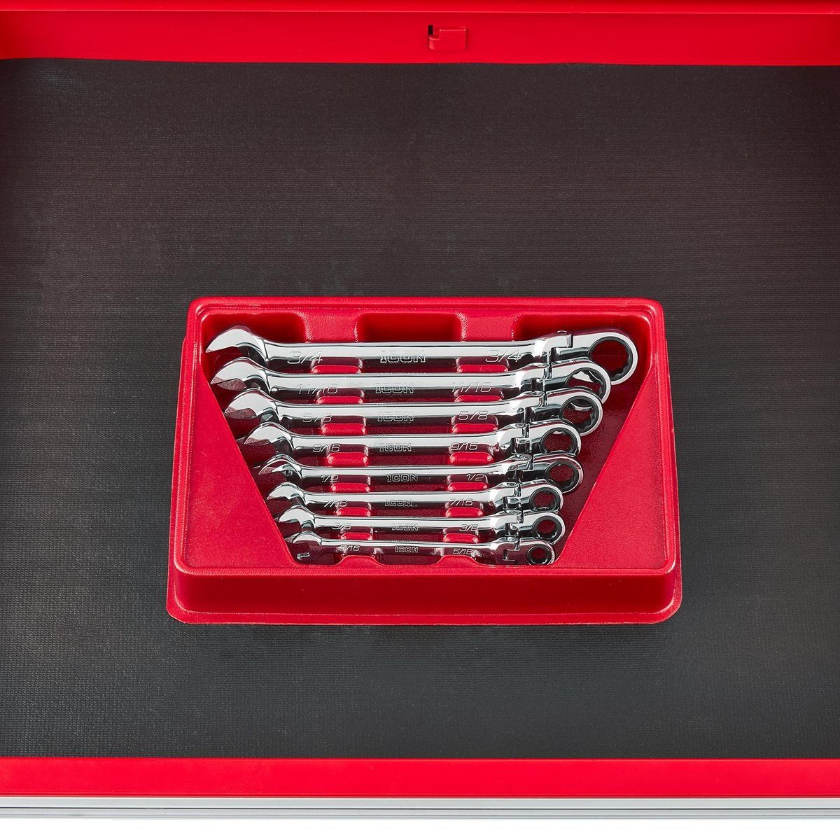 8-Piece SAE Ratcheting Combination Wrench G690376