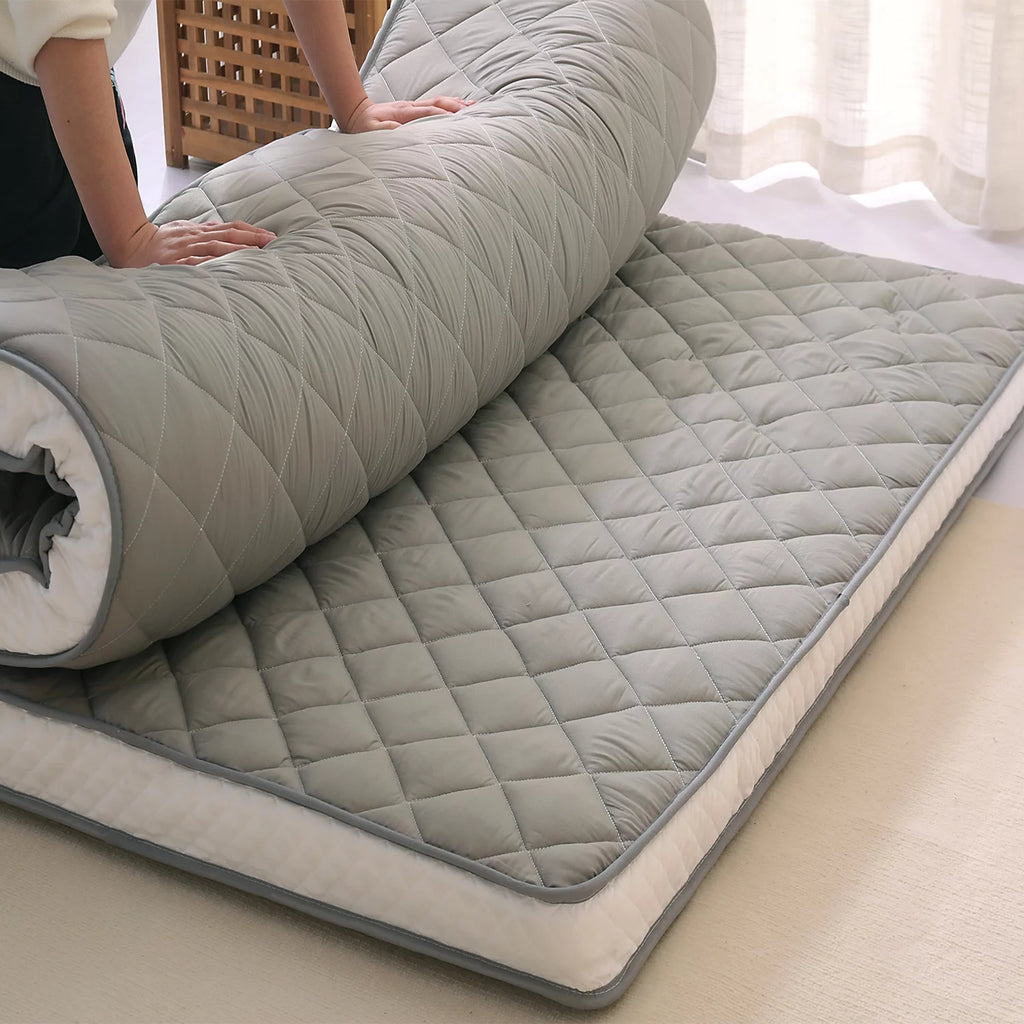 Gray Twin Quilted Futon Mattress X2837