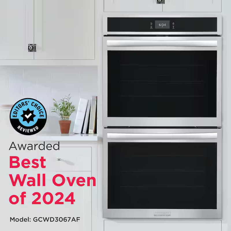 30 in. Double Electric Built-In Wall Oven in Stainless Steel with Air Fry K380