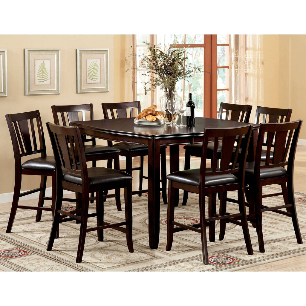 Transitional Espresso Square Counter Table L930700