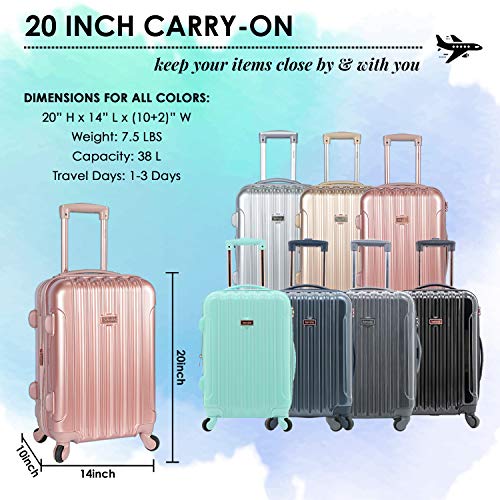Expandable Hardside Spinner Luggage, Carry-On 20-Inch I857