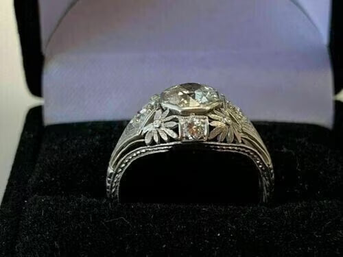 14K White Gold Diamond Ring I382