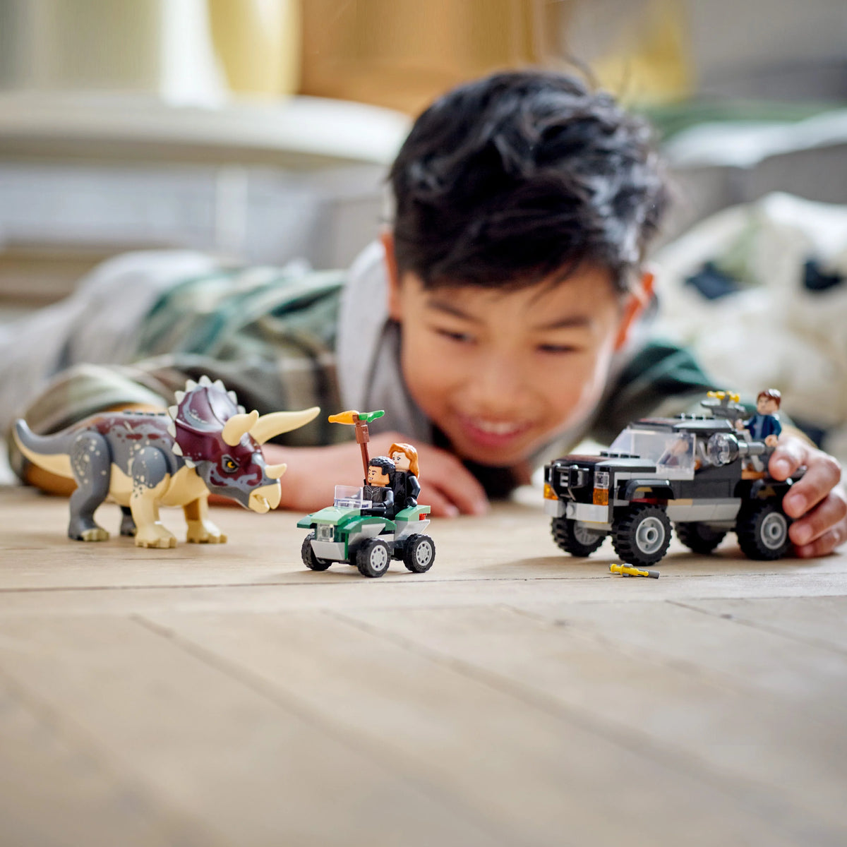 LEGO Jurassic World Dino Combo Pack 66774 Toy Value Pack, 2 in 1 Triceratops and Velociraptor Gift Set, Jurassic World Toy with Dinosaur and Truck Toys, Christmas Gift for Kids Ages 7 and Up E581808