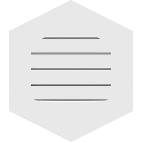 Vertical Peaked Surface Mount PVC Gable Vent X32763