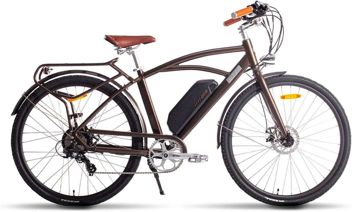 500W 28" Electric Bike with 48V 12.8AH Lithium Battery and Shimano 7 Speed Y764140