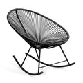 Black Vinyl Indoor/Outdoor Rocking Chair O4425