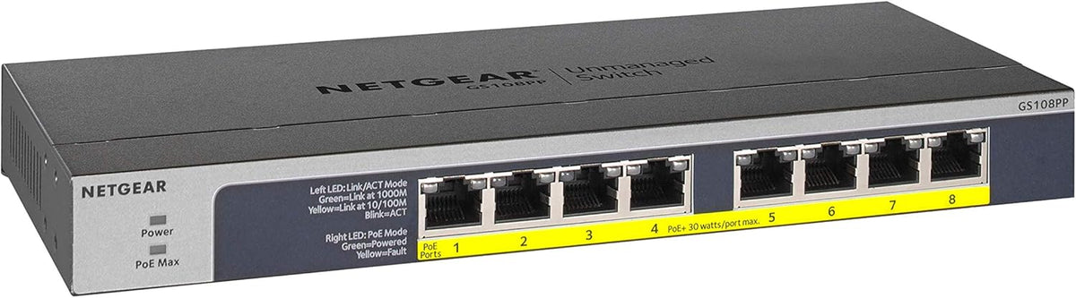 16-Port Gigabit Ethernet Unmanaged PoE Switch with 16 x PoE+ @ 183W K20592
