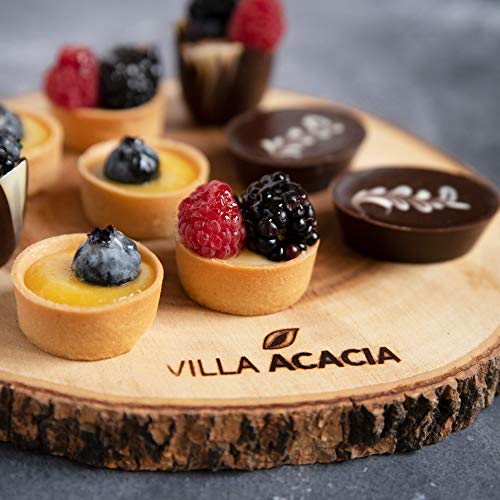Natural Acacia Wood Live Edge Serving Platter C7084