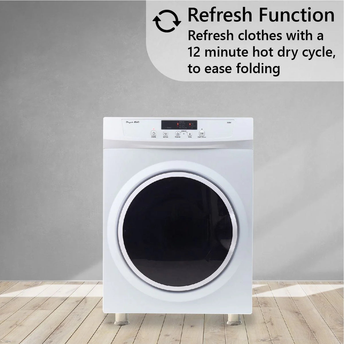110V 18lbs Washer and 3.5cf Vented Sensor Dryer C1583