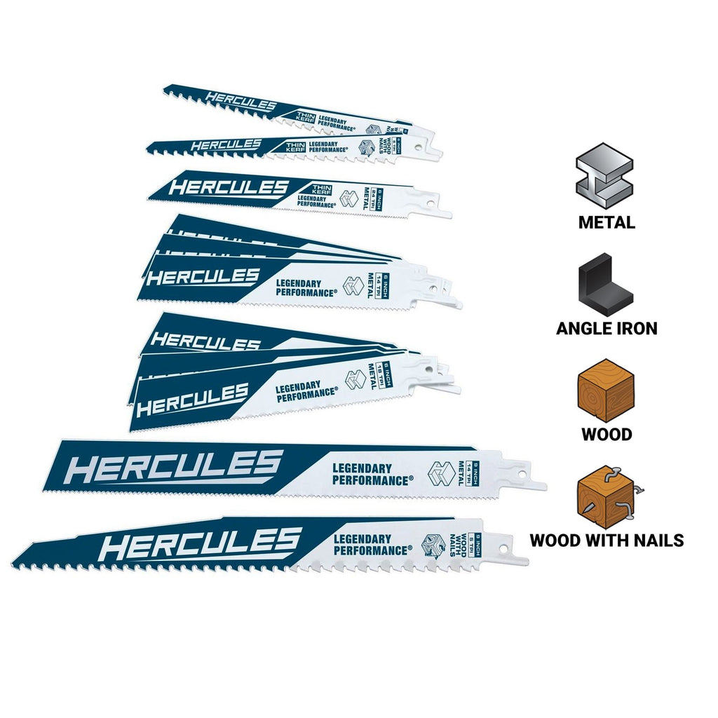 12-Piece Reciprocating Saw Blade Set W70450