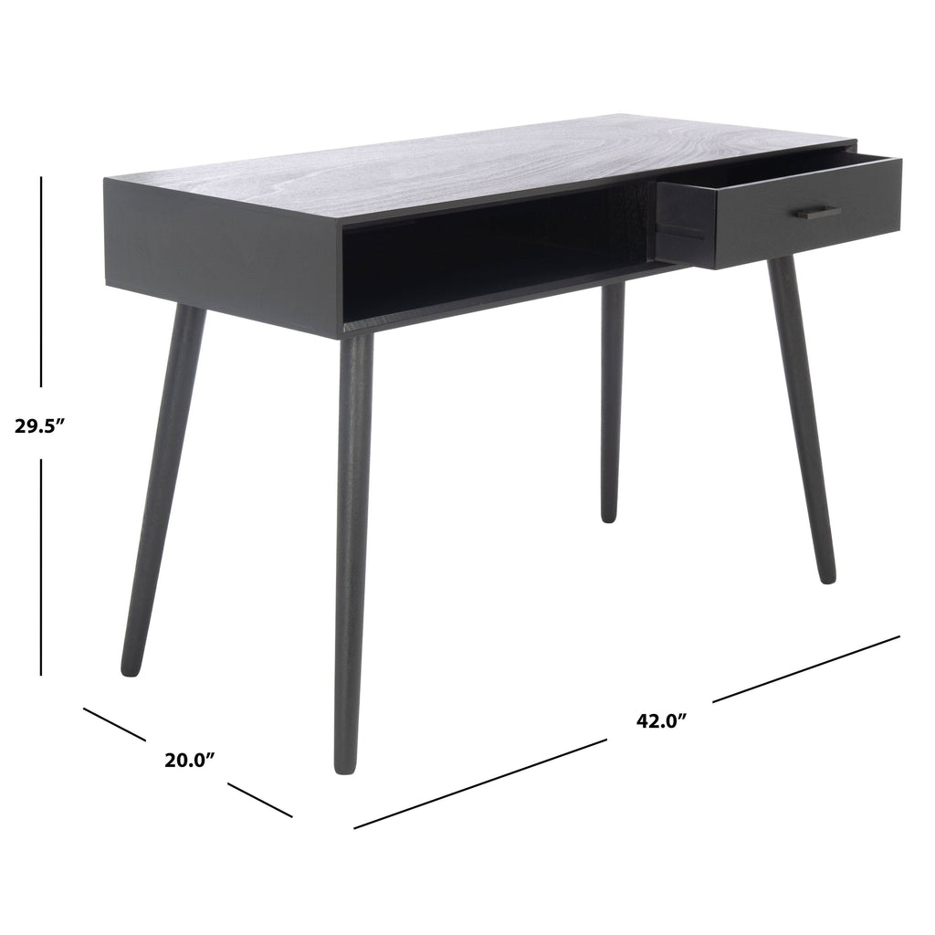 Distressed White 1 Drawer Writing Desk C3116