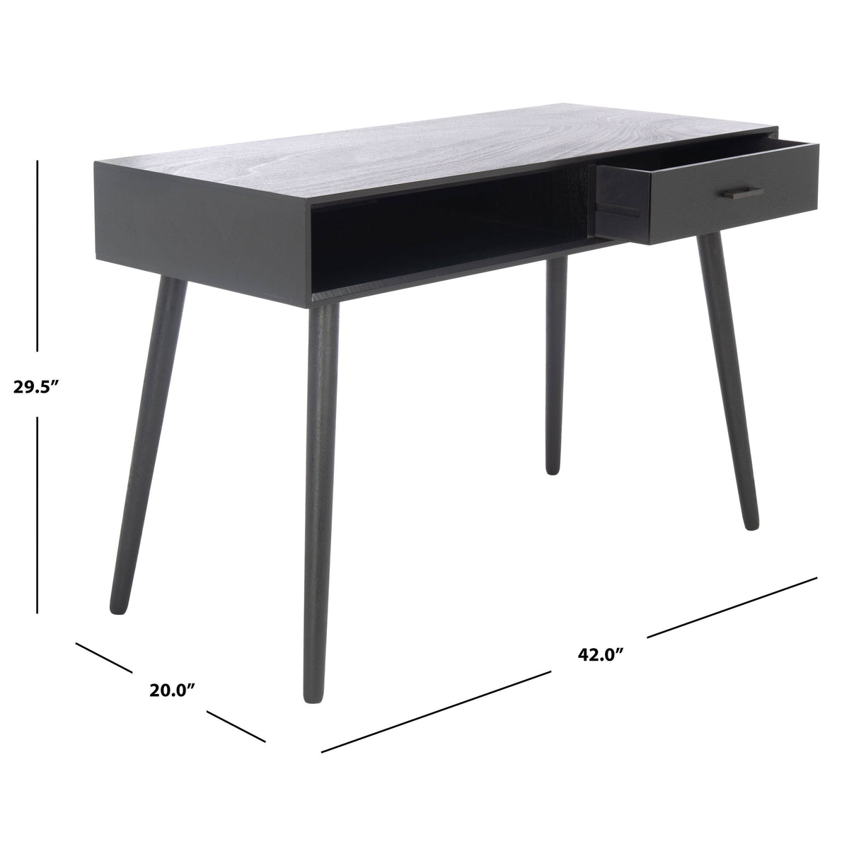 Distressed White 1 Drawer Writing Desk C3116