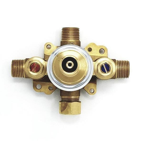 Single Handle 3-Spray Tub and Shower Faucet with Rough-In Valve in Brushed N X2337