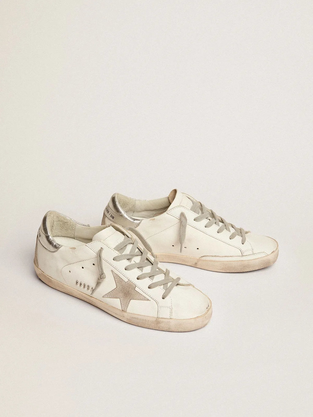 Super-Star sneakers with silver heel tab and metal stud lettering I67403