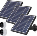 Solar Panel for Arlo Pro and Arlo Pro2 Camera, 11.8feet Power Cable, Adjustable Mount, 3 Pack, Silver B595134