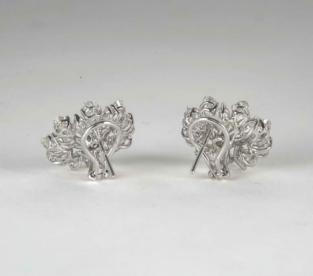 Platinum Button Earrings X420