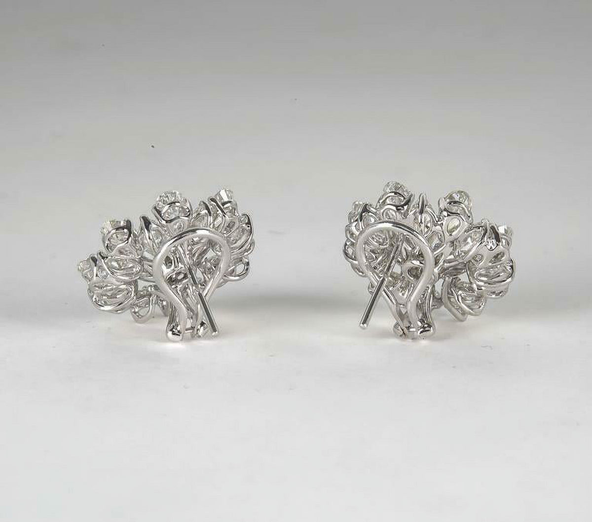 Platinum Button Earrings X420