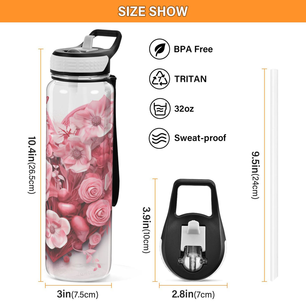 32oz Leakproof Tritan Water Bottle with Straw G99700