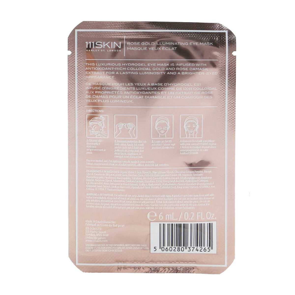Rose Gold Illuminating Eye Mask Q907