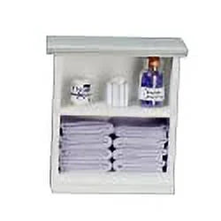Miniature Furniture Shelf Unit & Bathroom Accessories A88210