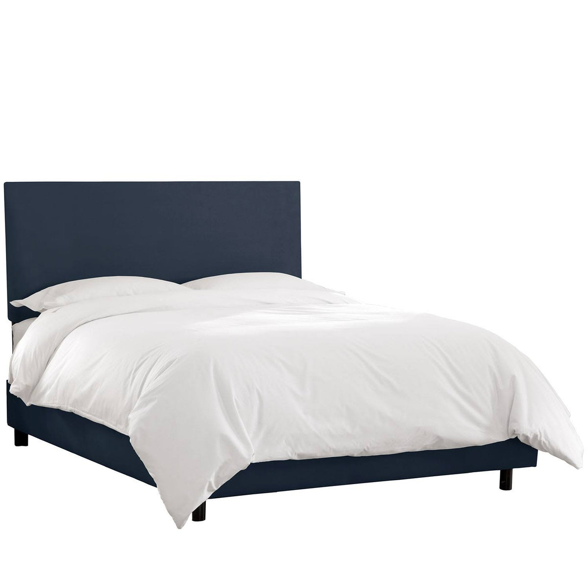 Navy Twin Microsuede Bed O497783