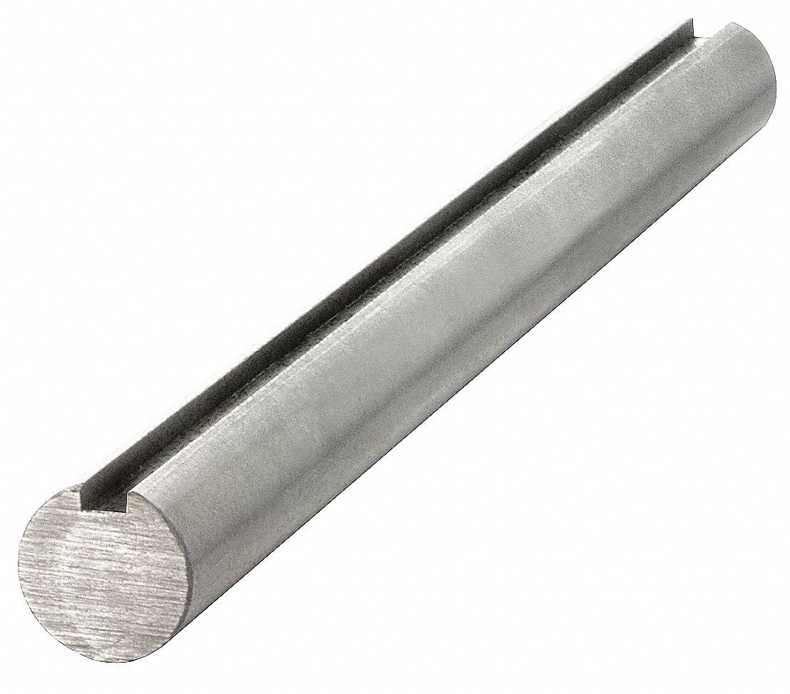 Carbon Steel Grade 1045 Keyed Shaft, Diameter 1-3/8 D483284