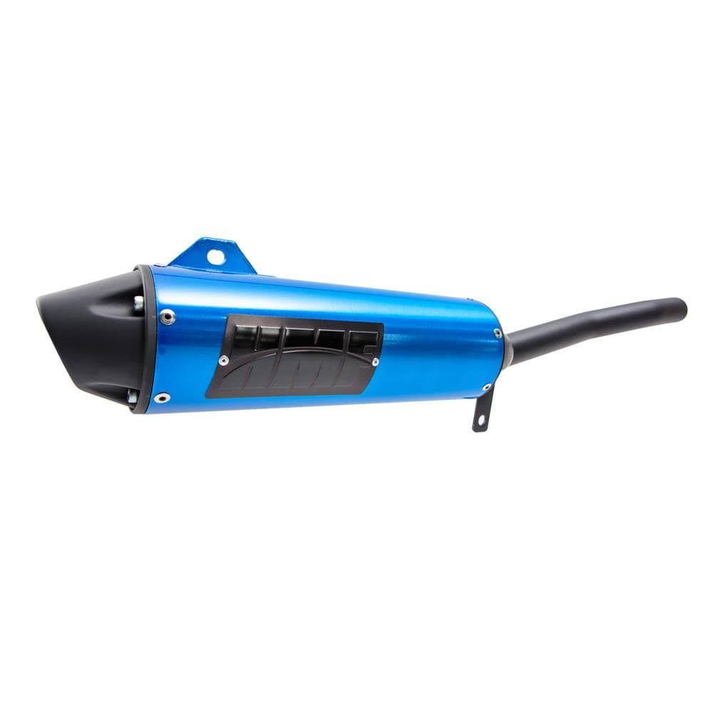 Gray Slip-On Exhaust for Yamaha Warrior 87-04 G380