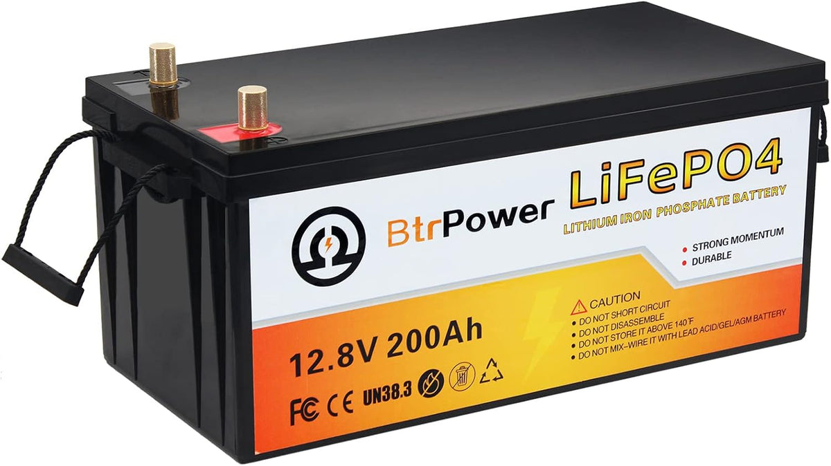 12V 200Ah LiFePO4 Deep Cycle Battery with 200A BMS M10741