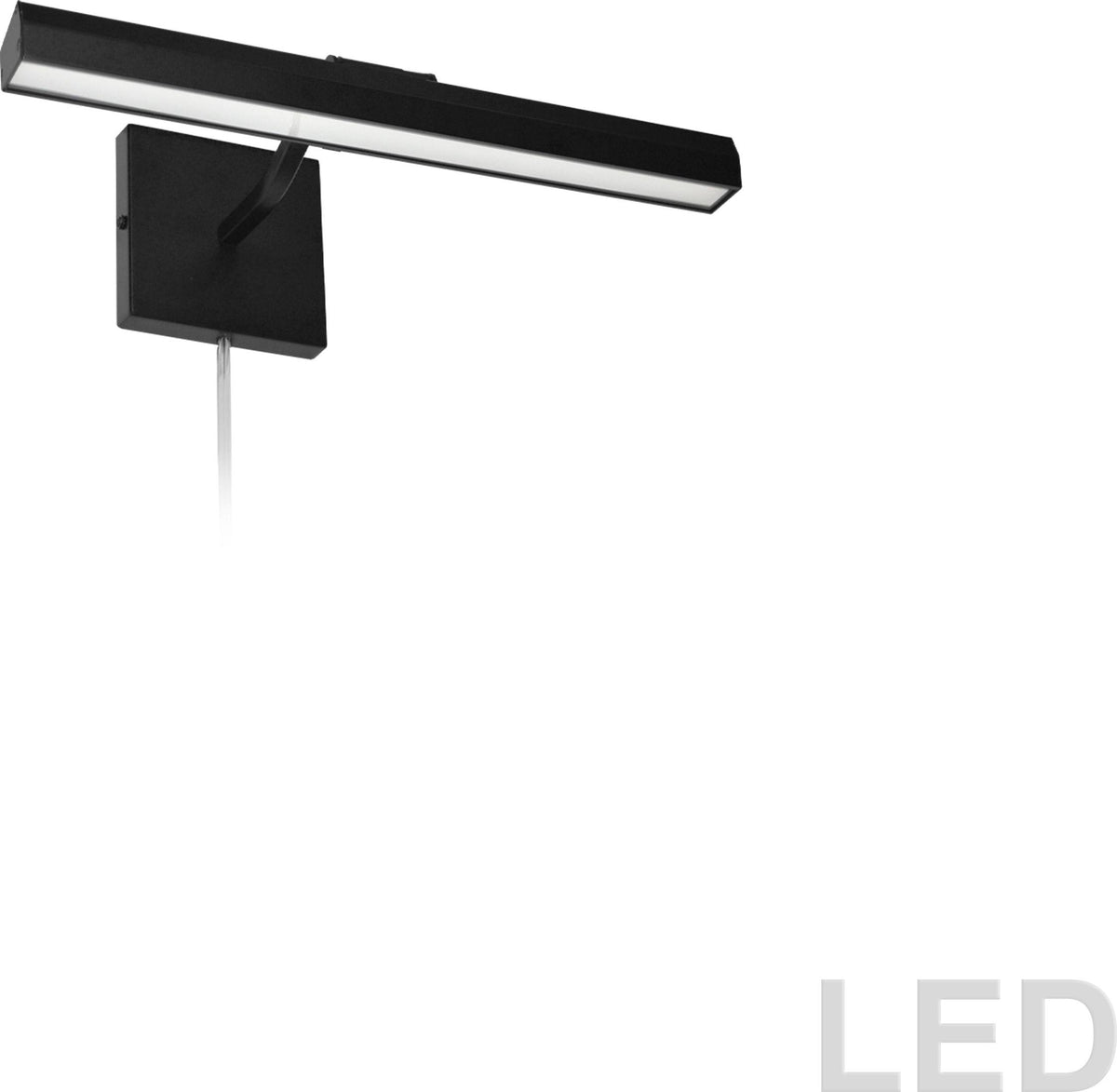 Matte Black 20W 16 Picture Light with Frosted Glass Diffuser Z99322