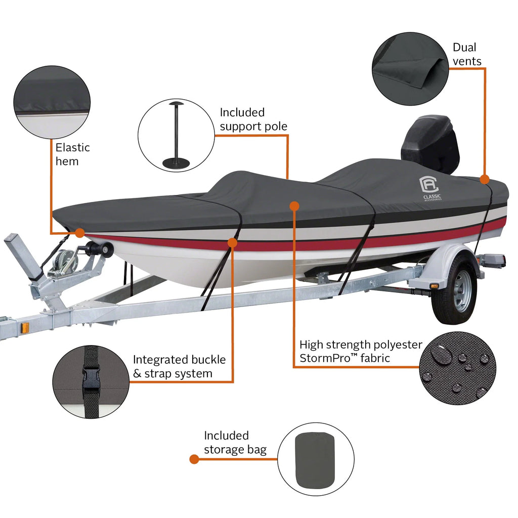 Heavy-Duty Boat Cover 12 Ft. - 14 Ft. Long x 68 In. Wide C116