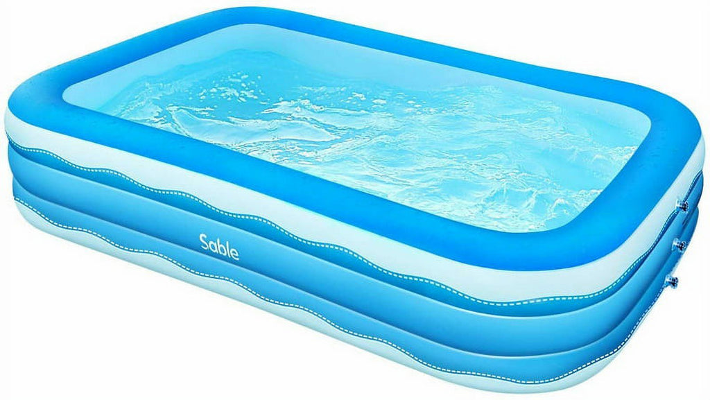 Inflatable Rectangular Swimming Pool 118" x 72" x 22" O348457