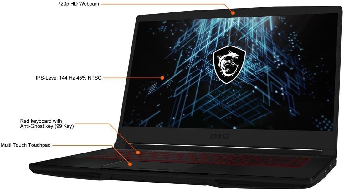 15.6" FHD 144Hz Gaming Laptop Intel i5-11400H 32GB RAM 1TB SSD RTX 3050 4GB Q10080