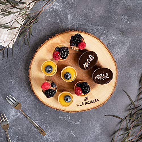 Natural Acacia Wood Live Edge Serving Platter C7084