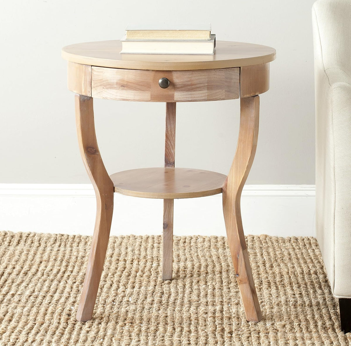 French Grey End Table P517
