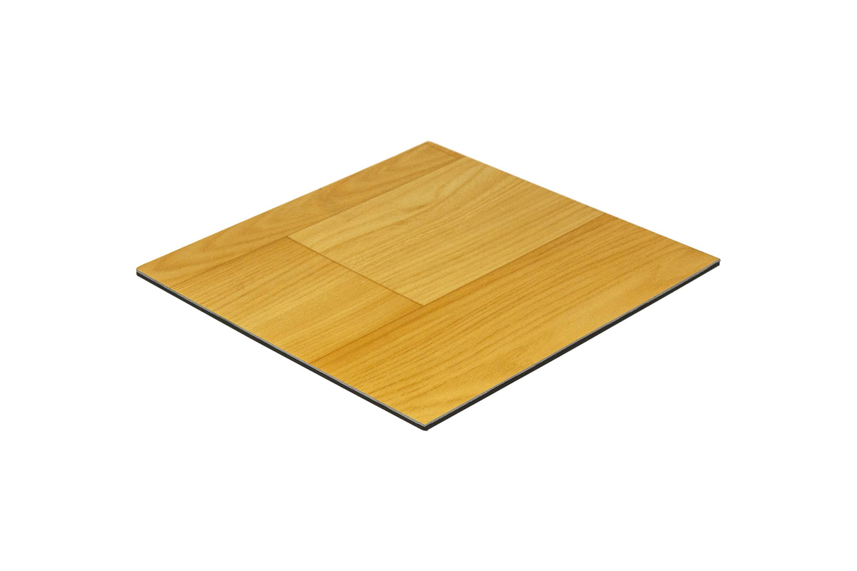 Clear Display Case with Simulated Wood Floor U264