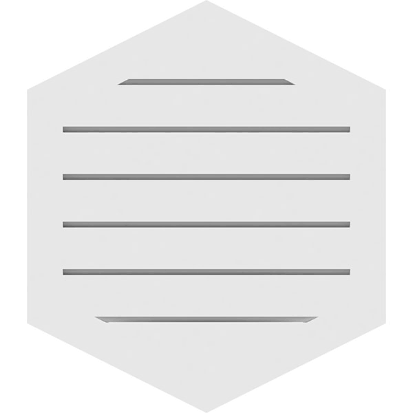 30x22W x 38x22H PVC Gable Vent C666545