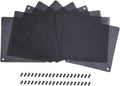 120 mm Black PVC Computer Fan Dust Filter 10 Packs U56866