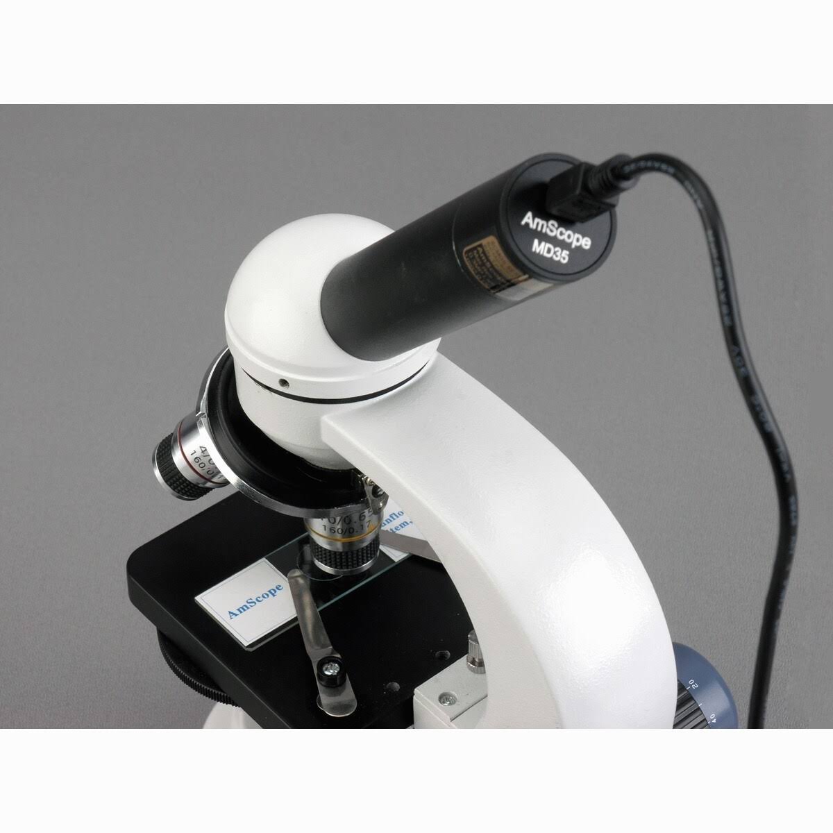 40X-1000X Metal Glass Student Microscope with USB Digital Camera M736672