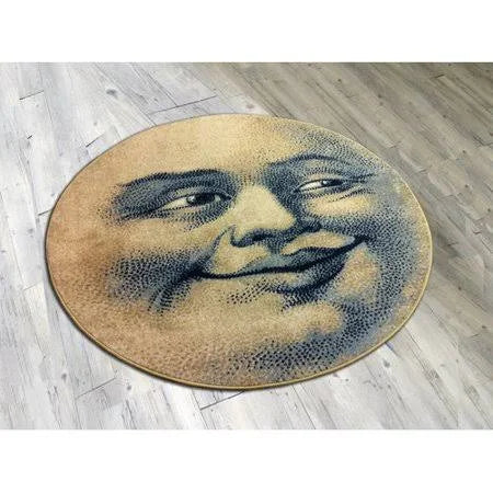 Beige Novelty Area Rug L924