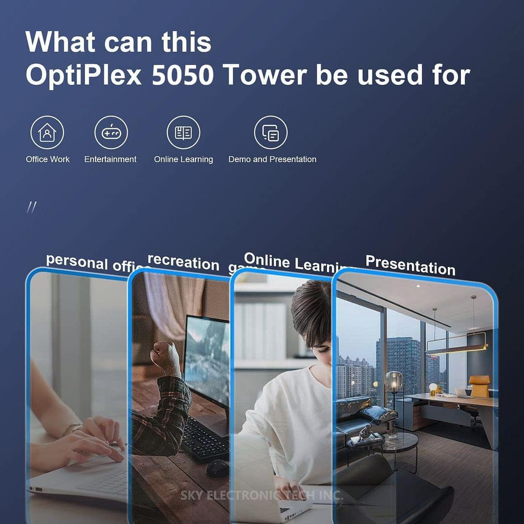 Mini Tower Desktop PC with Core i7-6700, 16GB DDR4, 512GB SSD, Windows 10 Pro E652649