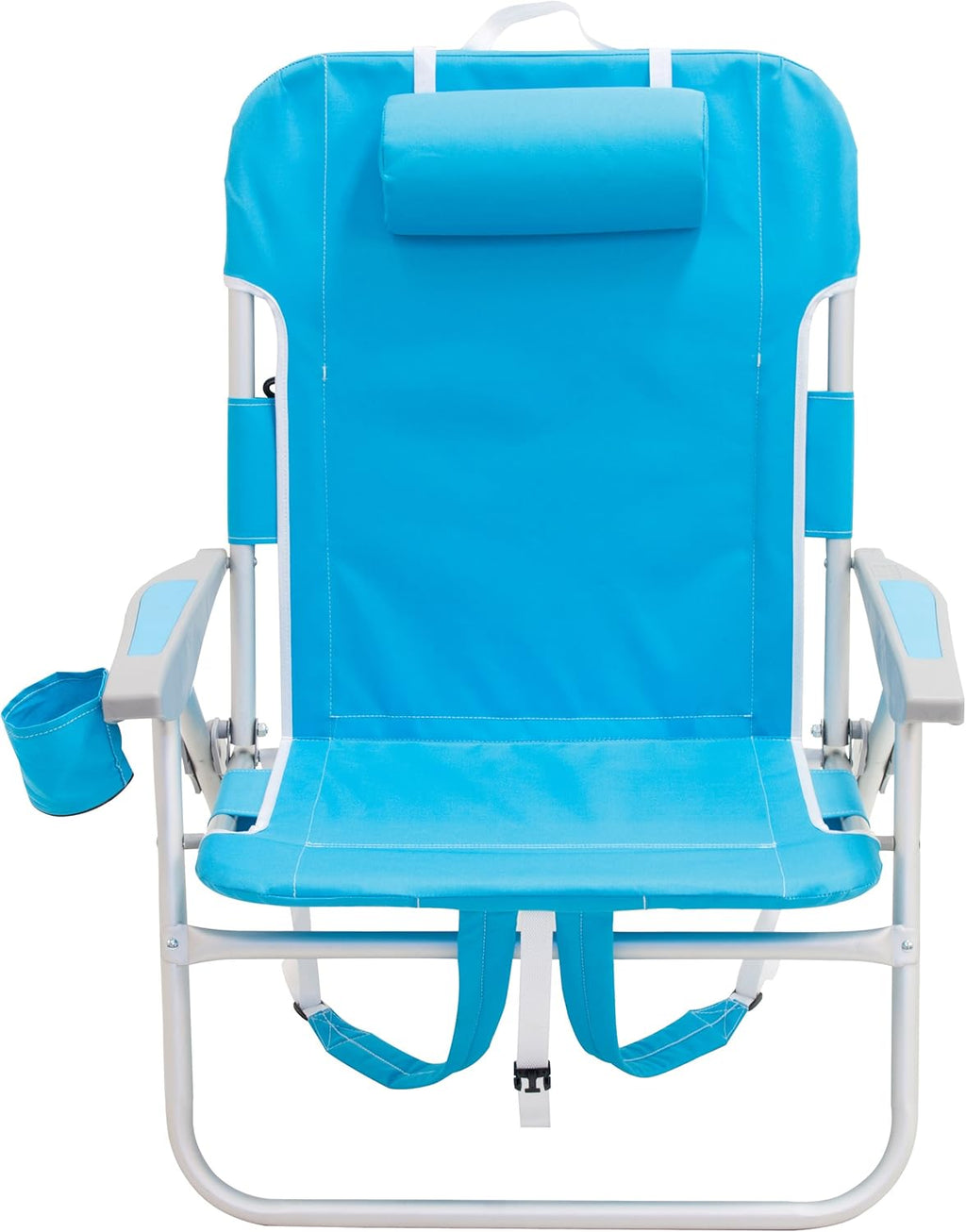 Turquoise & Light Blue Folding Backpack Beach Chair T12818
