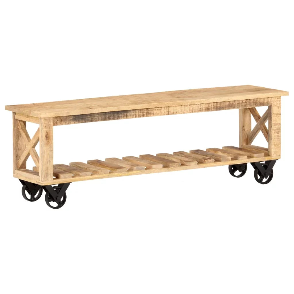 Rough Mango Wood TV Stand H20870