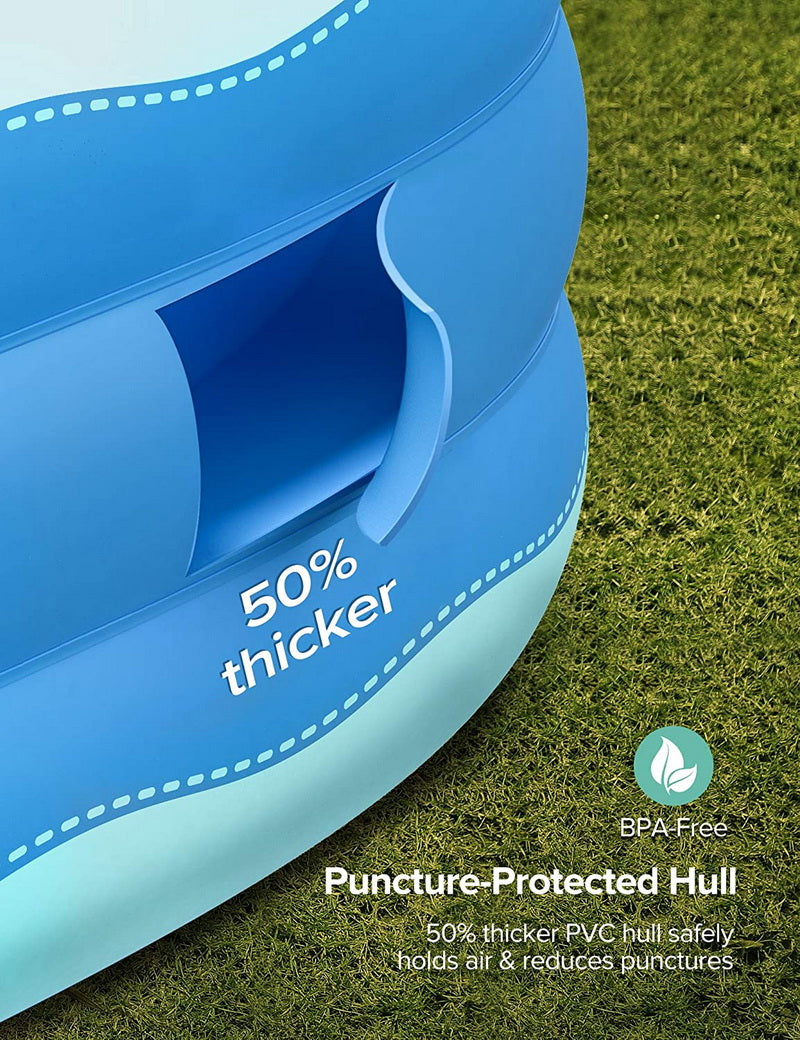 Inflatable Rectangular Swimming Pool 118" x 72" x 22" O348457