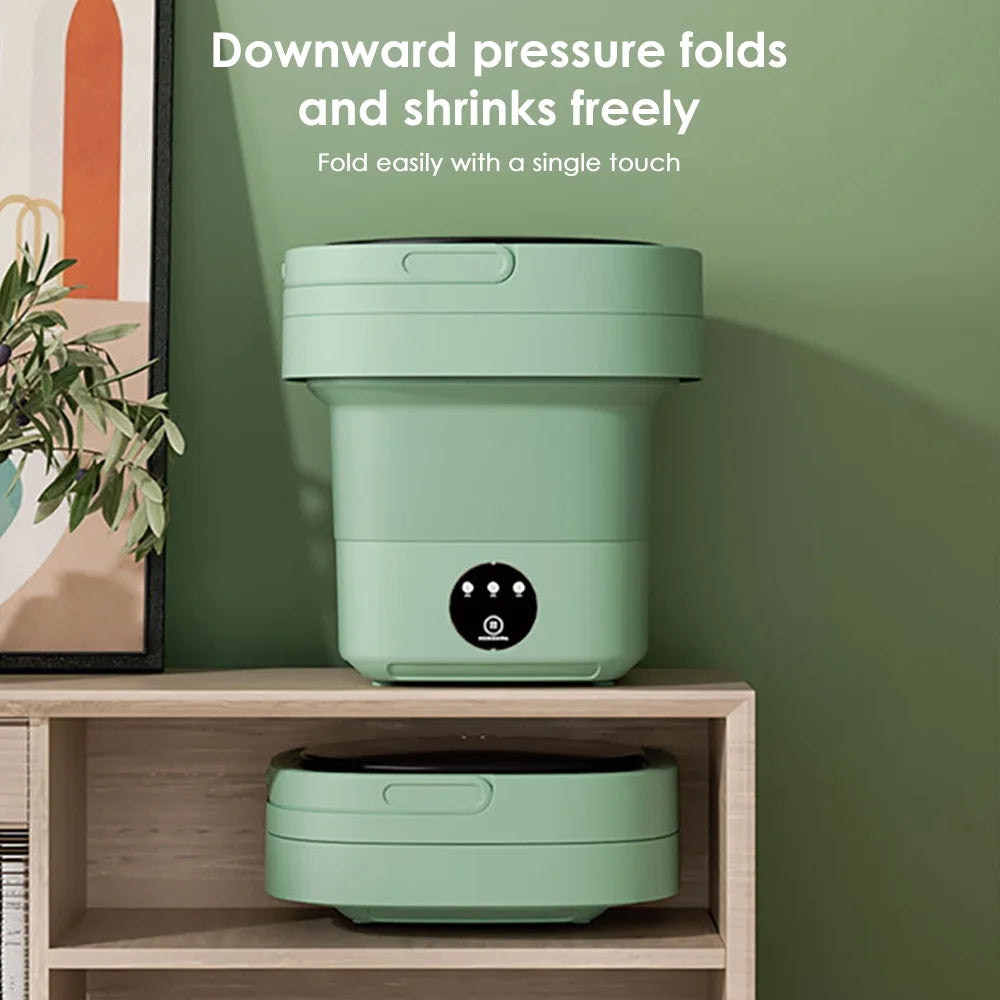 Green Portable Folding Washer T730168