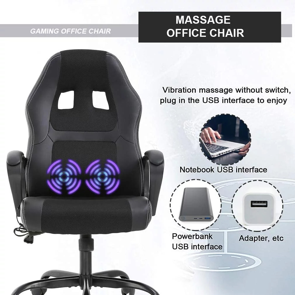Black Executive Chair with Lumbar Support G554