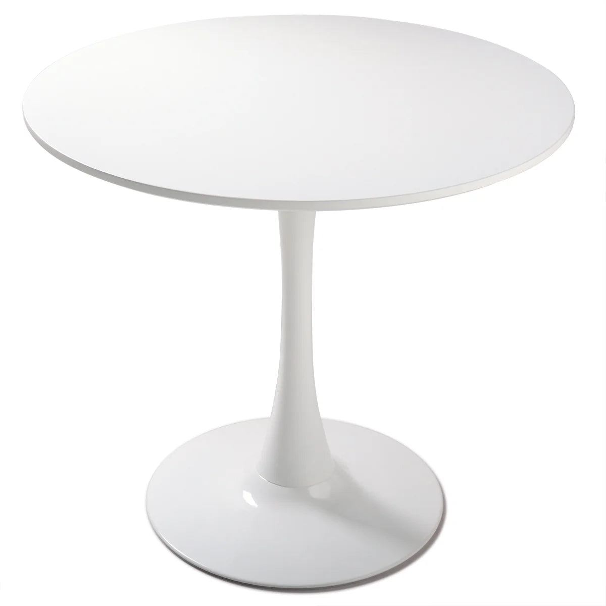 Round Pedestal Dining Table White S169